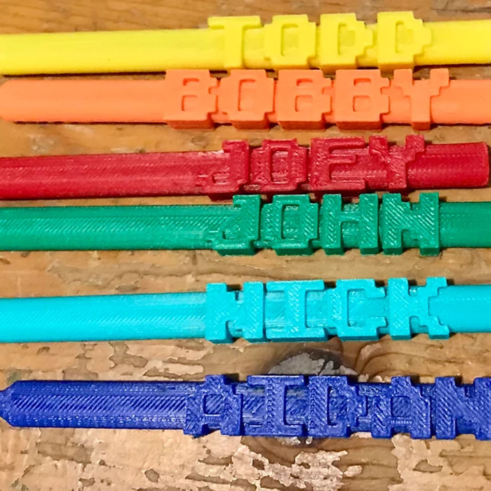 (Set of 2pcs)Personalized Pens, 3D Printed Pen Holder with Name, Stocking Stuffer Gift for Students, Teachers, Co-worker