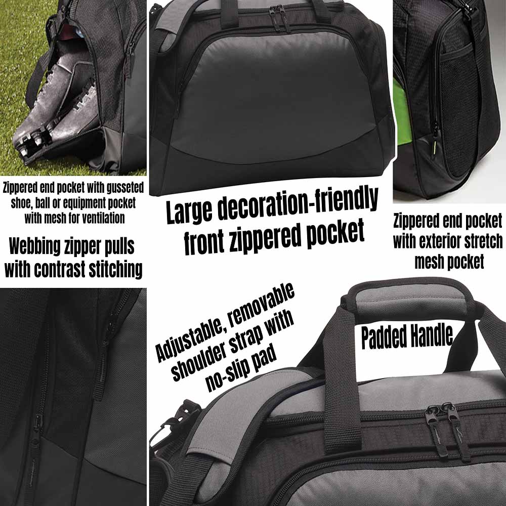 Custom Football Duffle Bag, Personalized Sports Gym Equipment, Team Gifts, Travel Gear