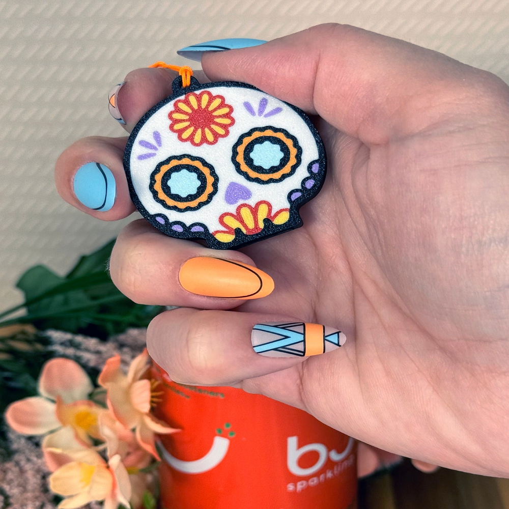 Spooky Skull Cute Soda Can Tab Opener With Keychain Strap, Unique Accessibility Halloween Trick Or Treat Toy Swag, Fall Lovers Present Gift