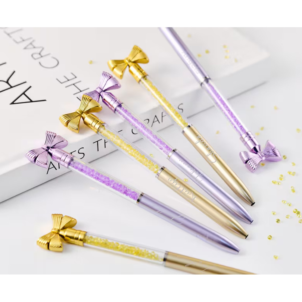 Personalized Bow Ballpoint Pen, Name Teacher Gifts, Elegant Gifts for Women, Unique Gifts for Girls, Back to School Gifts