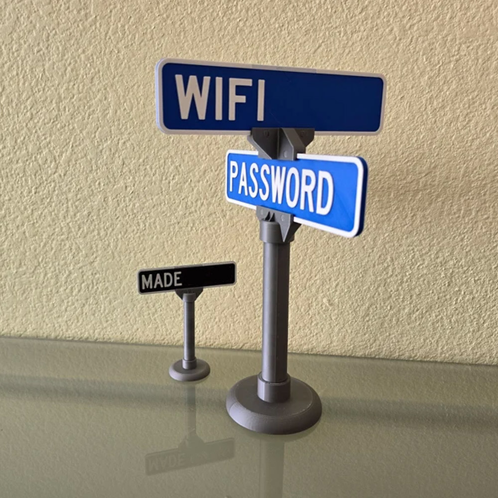 Custom Street Sign Stand, Personalized Name Plate Street Signage, Road Sign, Desk Name