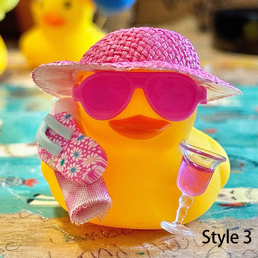 Personalized Mini Plastic Rubber Duck, Jeep Ducks for Ducking, Pink Cruise Ducks, Car Dashboard/Rear View Mirror Accessories Decor, Gifts for Woman Man