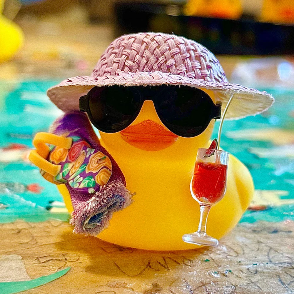 Personalized Mini Plastic Rubber Duck, Jeep Ducks for Ducking, Pink Cruise Ducks, Car Dashboard/Rear View Mirror Accessories Decor, Gifts for Woman Man