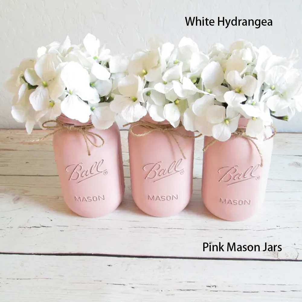 Personalized Flower Rose Pens and Mason Jar Set, Rustic Boho Wedding Decor for reception, Baby Shower Floral Accessories Favor, Gift for Bride Woman Girl