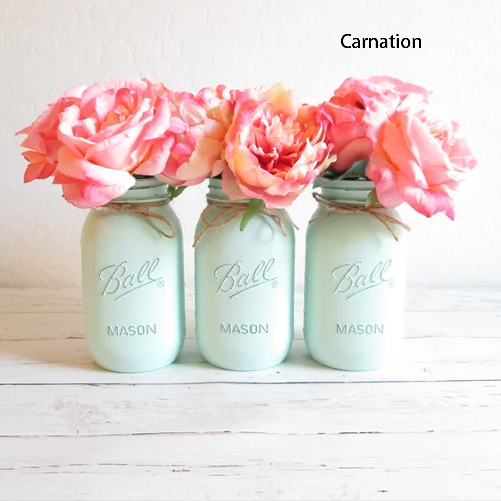 Personalized Flower Rose Pens and Mason Jar Set, Rustic Boho Wedding Decor for reception, Baby Shower Floral Accessories Favor, Gift for Bride Woman Girl