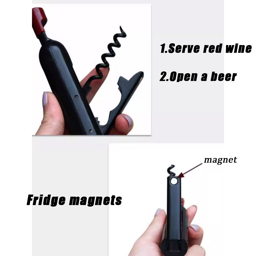 Quirky Wine Opener, Fridge Magnet, Perfect Blend of Humor and Functionality to Pop Bottles, Adding a Smile to Your Kitchen