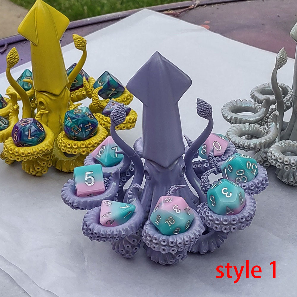 Octopus Dice Holder, Tentacled Knicknack Holder for Dice, Dice Stand RPG Accessories