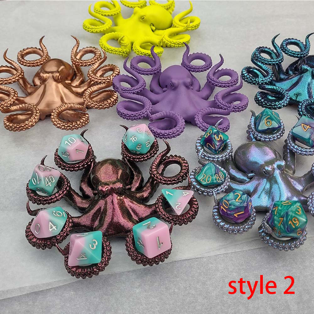 Octopus Dice Holder, Tentacled Knicknack Holder for Dice, Dice Stand RPG Accessories