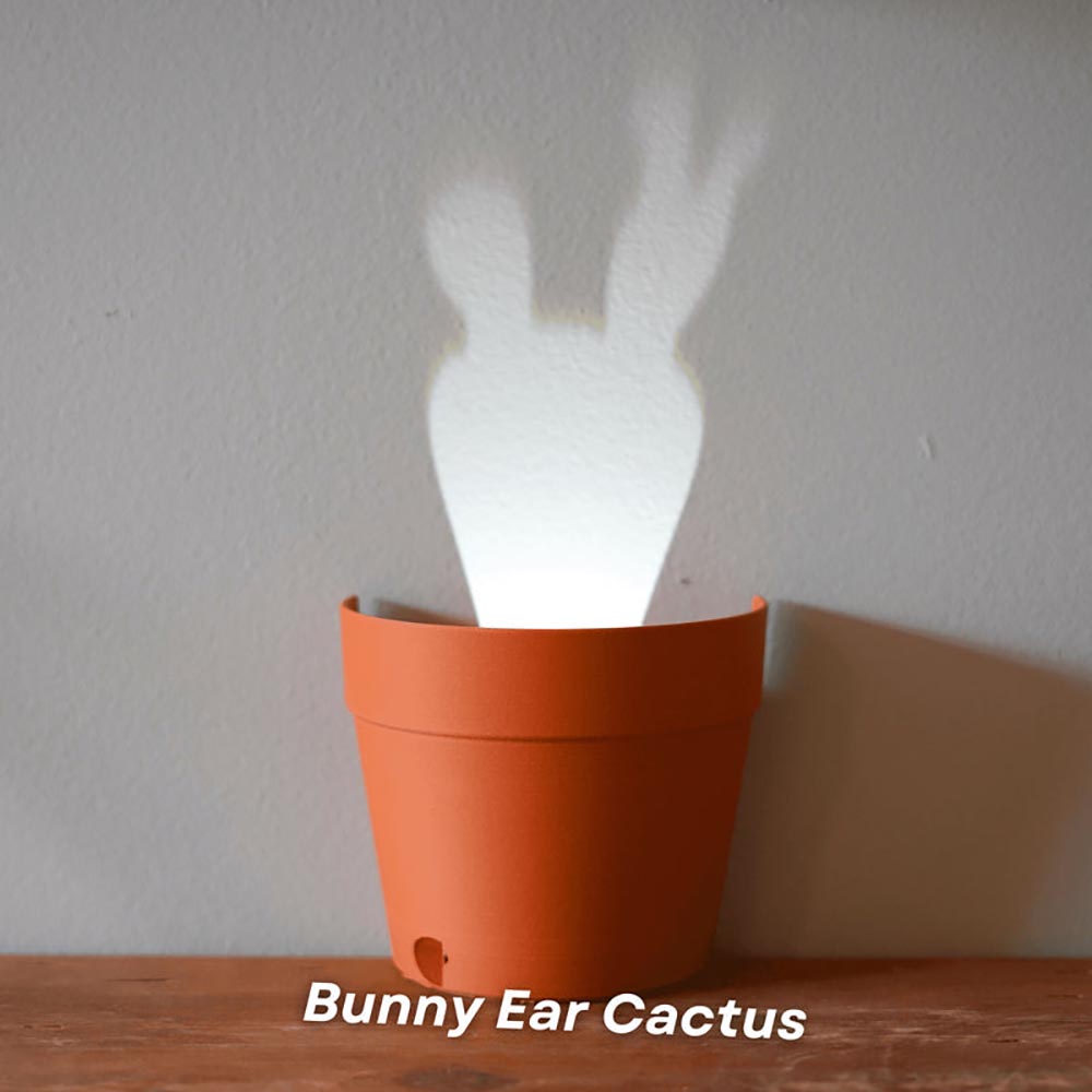 Light Projections Plant Pot with 7 Plant Accessories, Black Hole Projection Lamp, Pop-Up Cactus Light, Potted Projector Lights for Home Lawns Decoration