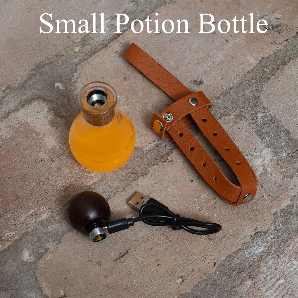 DND or Other TTRPG Roleplay, Healing Potion Bottle, Potion of Invisibility, Magic Potion, Glowing Light Potion Bottle, Halloween Costume Accessories, Fantasy LARPs, Cosplay, Renfaire, Magic Themed Decor