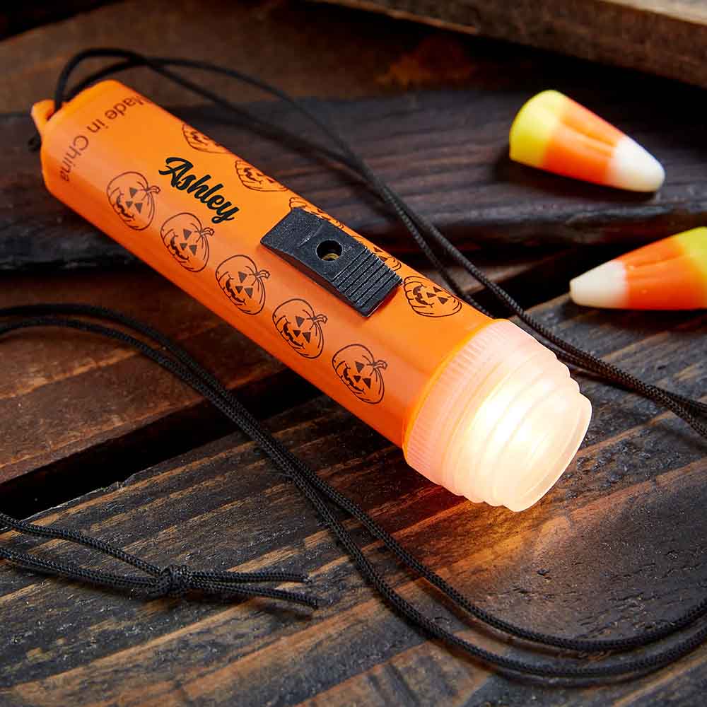Mini Halloween Flashlight on a Rope