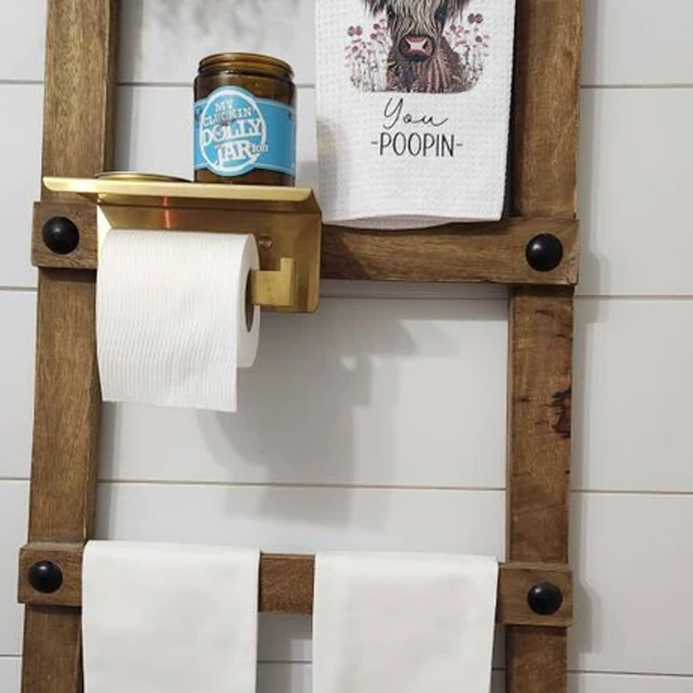 Personalized Highland Cow Dish Towel, Floral Cow Towel Kitchen Decor, New Home Gift Farm Decorations House Decor Towel