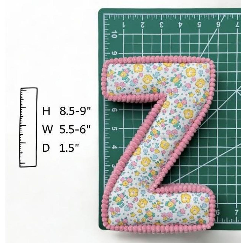 Floral and Corduroy Fabric Letters for Wall or Shelf Decor, Nursery, Baby Shower Gift, Girl's Decor, Kid's Bedroom, Baby Name, Initial