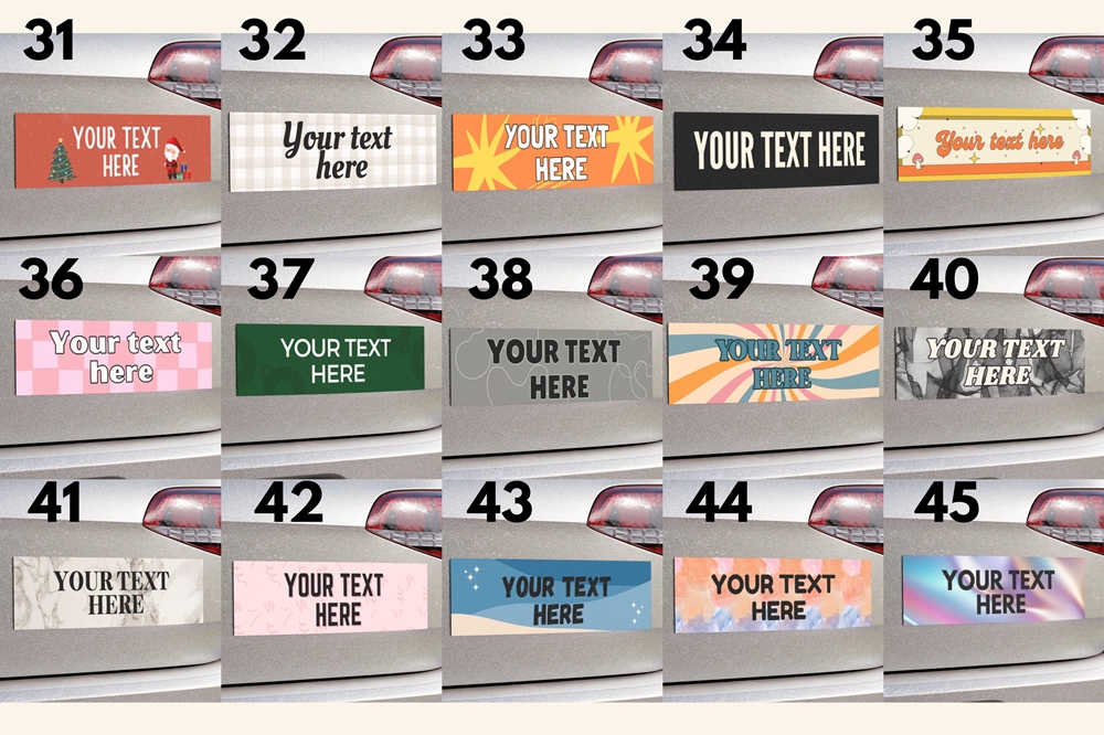 Custom Car Magnet with Meme, Personalized Magnets On Car, Aesthetic Funny Cute Bumper Sticker, Custom Bumper Sticker, Girly Bumper Sticker Gift for Women