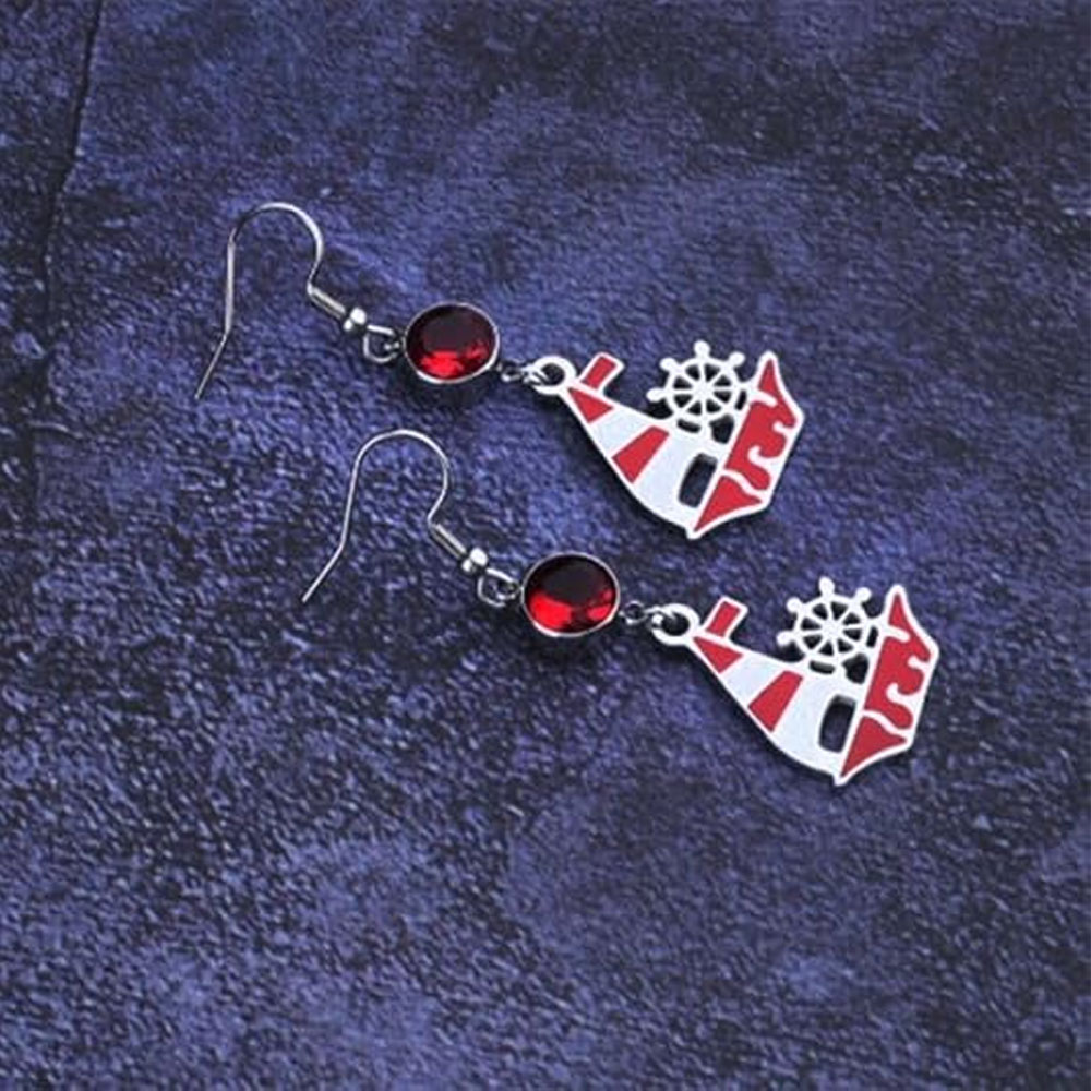 Nautical Themed Jewelry Sailboat Earrings Sailor Earrings Navy Wife Gift Sailor Gift Sailboat Jewelry Beach Gifts for Women