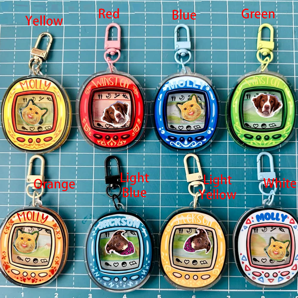 Custom Keychain with Pet Picture,Dog/Cat Memorial Keychain with Dog Face Photo,Cat/Dog Loss Gift,Keepsake Gift for Pet Lovers/Dog Mom/Cat Mom/Couples