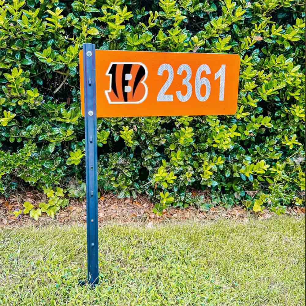 Fan Gifts Personalized Address Markers Team Reflective House Number Signs Fan Gifts Double-Sided Signs Quickly Find Even at Night