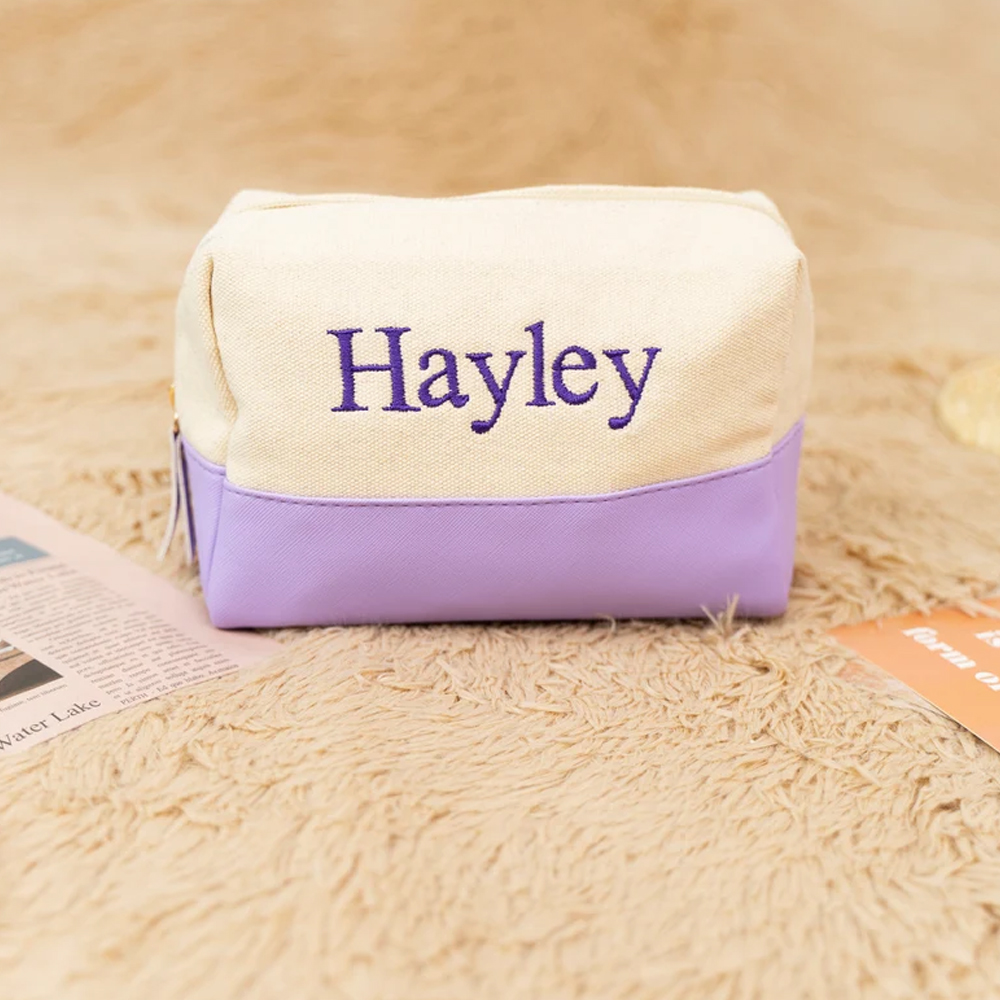 Personalized Makeup Bag, Cosmetic Bag, Bridesmaid Gifts, Bridal Party Gifts, Bridal Shower Gift, Travel Toiletry Bag, Cosmetic Pouches