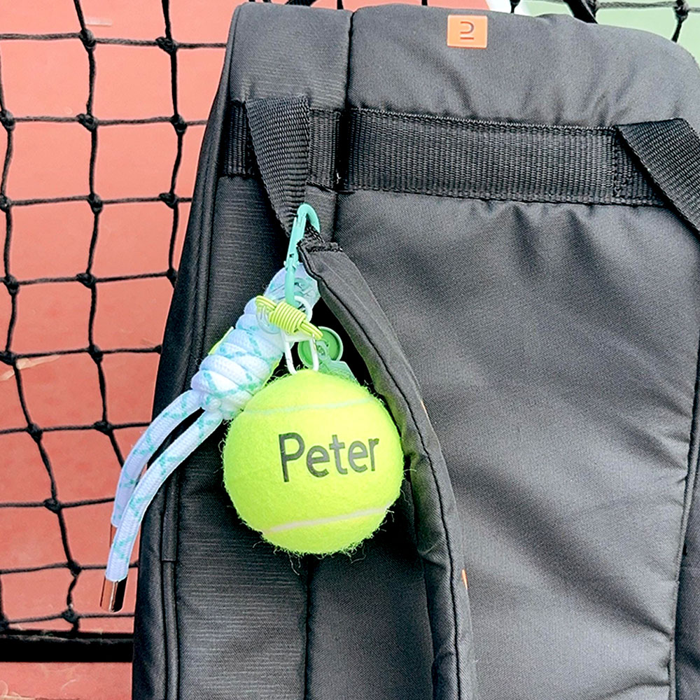 Personalized Tennis Ball Keychain, Gift for Tennis Lover, Tennis Keychain, The Gift of Customizable Tennis Balls