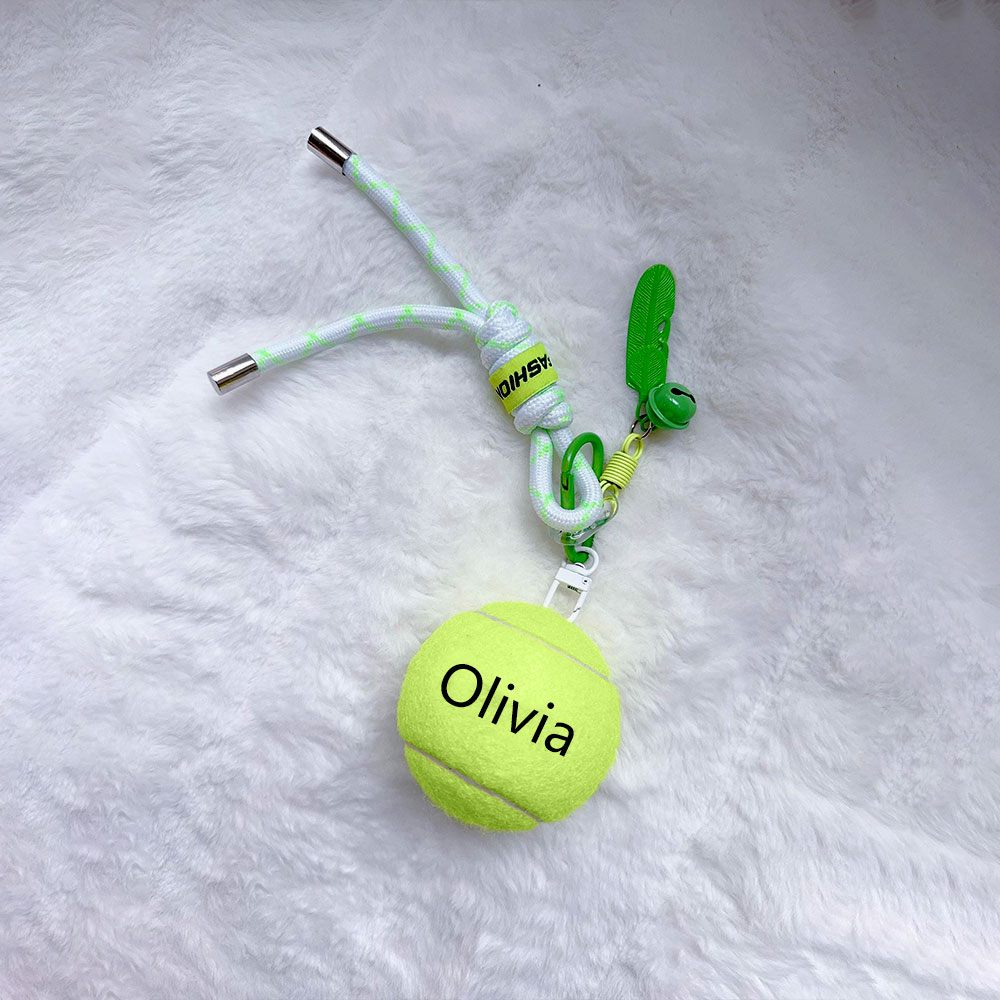 Personalized Tennis Ball Keychain, Gift for Tennis Lover, Tennis Keychain, The Gift of Customizable Tennis Balls