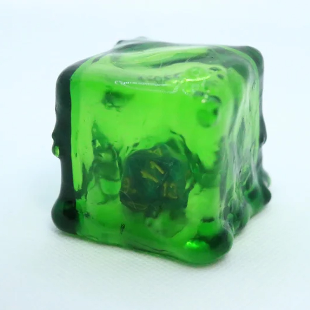 Miniature Gelatinous Cube Dice Jail, Fantasy Gaming Accessoires, Tabletop