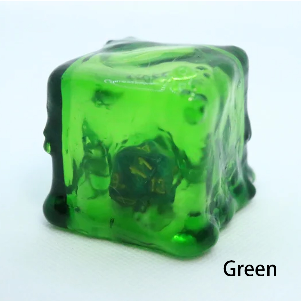 Miniature Gelatinous Cube Dice Jail, Fantasy Gaming Accessoires, Tabletop