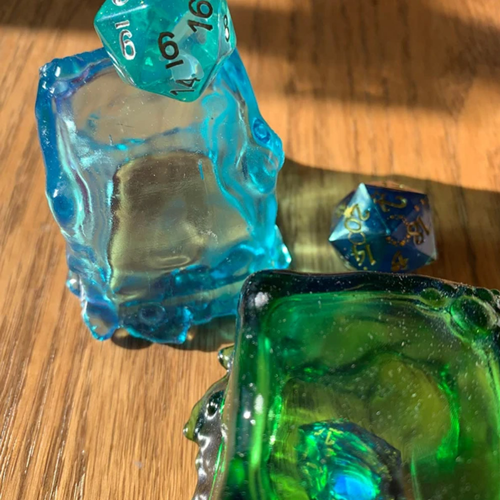 Miniature Gelatinous Cube Dice Jail, Fantasy Gaming Accessoires, Tabletop