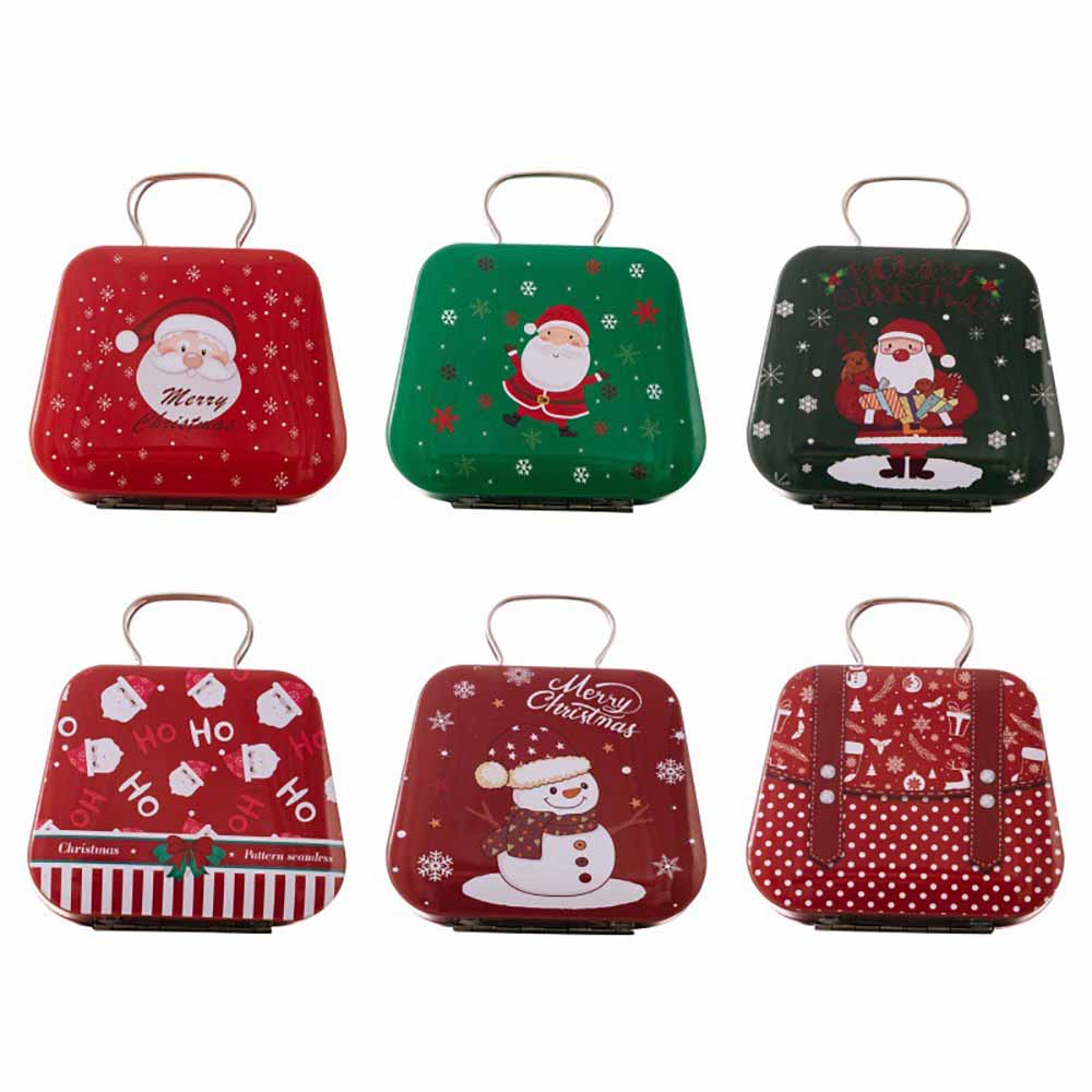 Christmas Tin Handbags Santa Claus Bags, Kids Candy Box, Kids Candy Bag, Christmas Gift for Girls, New Year Gift, Christmas Theme Bags