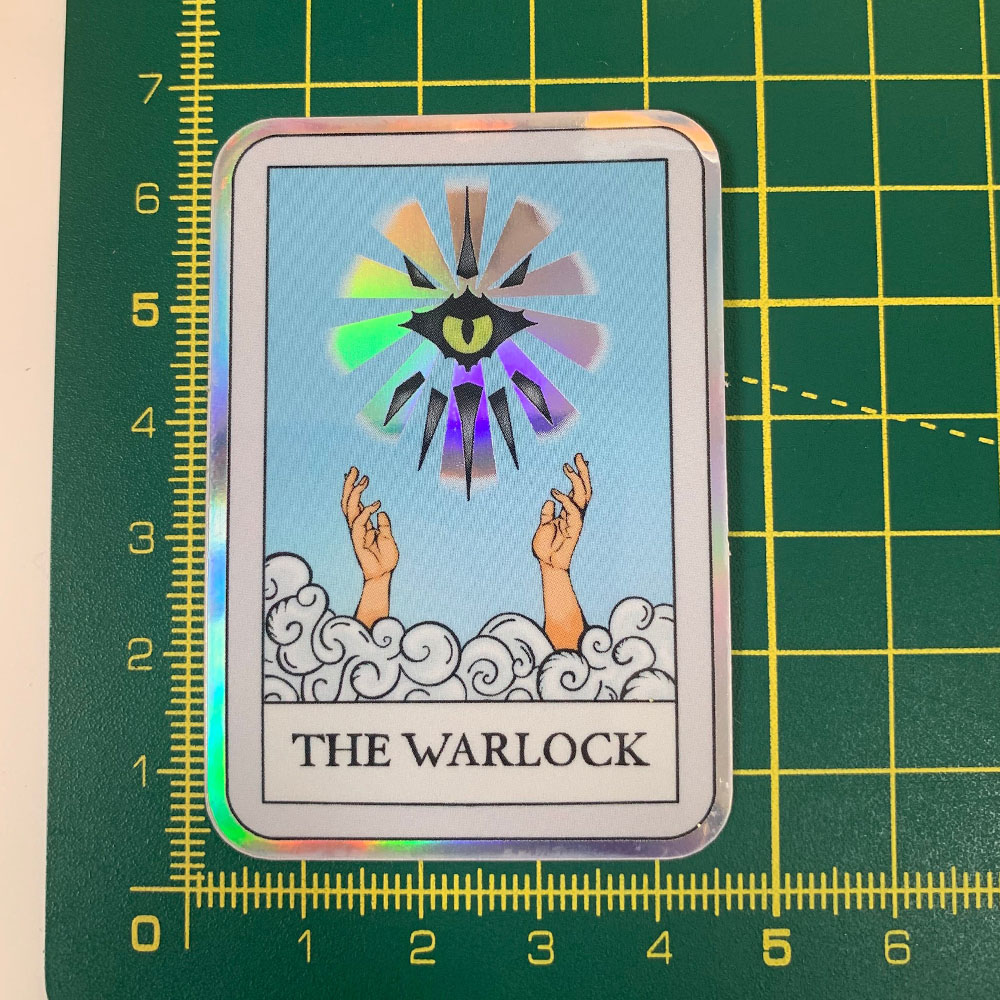 DND Class Tarot Stickers, Holographic Dungeons and Dragons Class Tarot