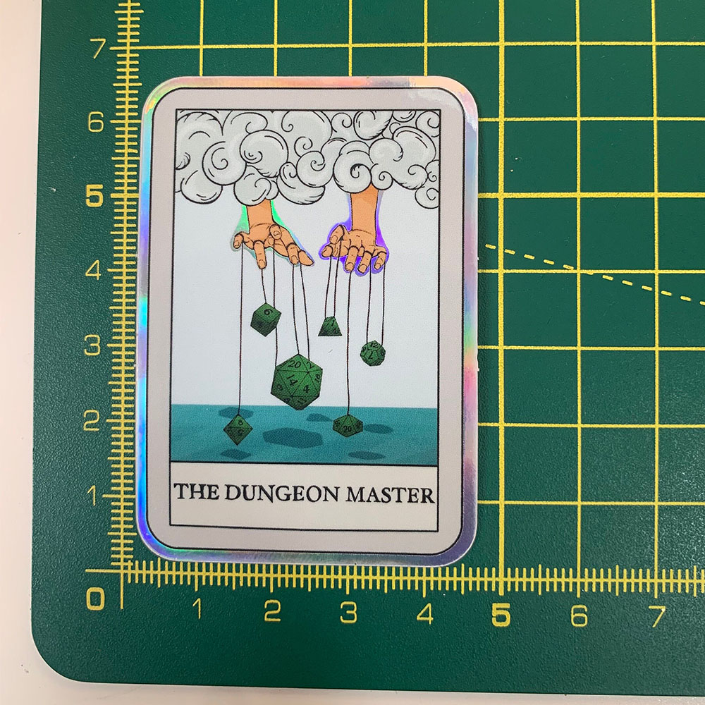 DND Class Tarot Stickers, Holographic Dungeons and Dragons Class Tarot