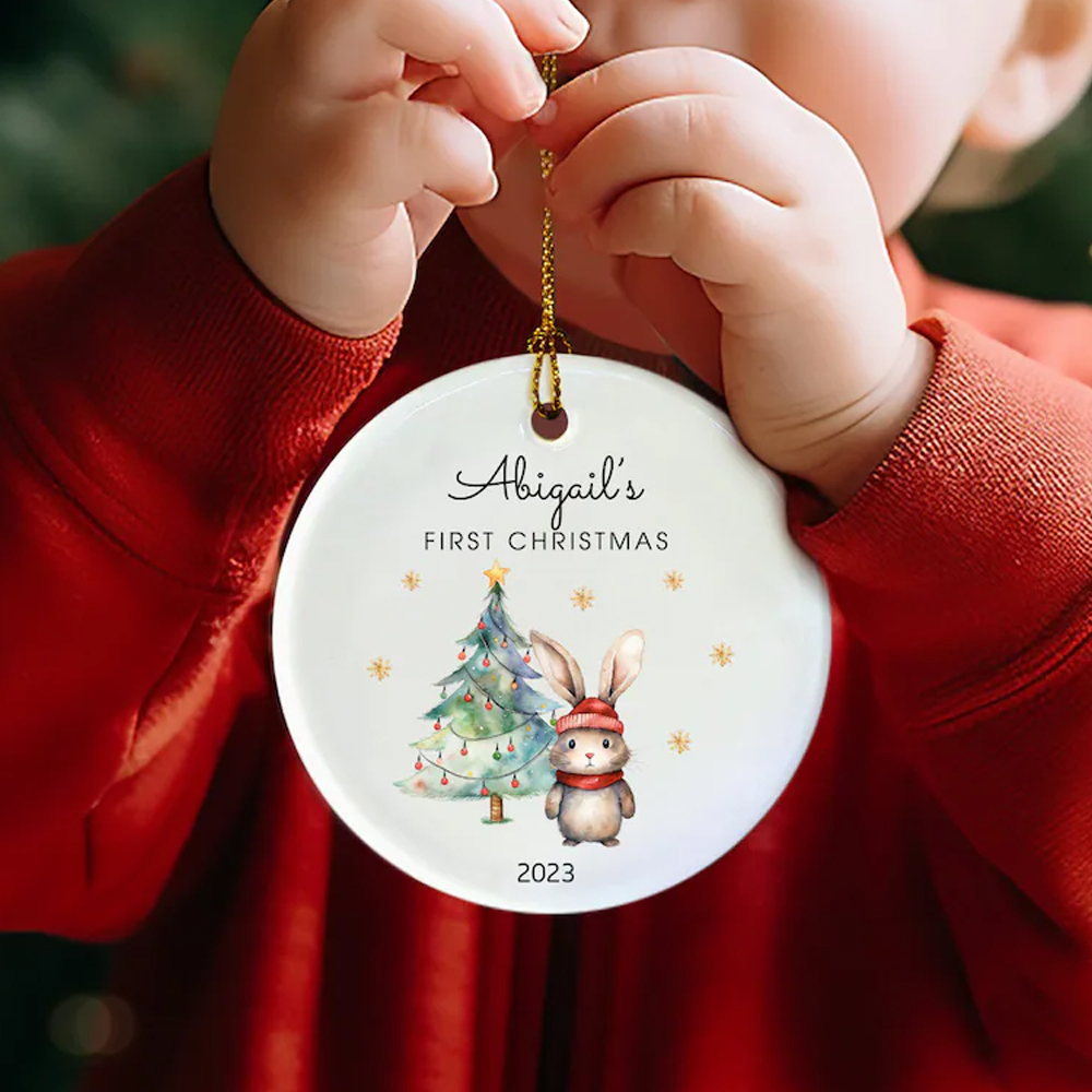 Baby's first Christmas ornament | Personalized Christmas gift | Ornament for baby | 2024 Christmas keepsake | Christmas gift for baby
