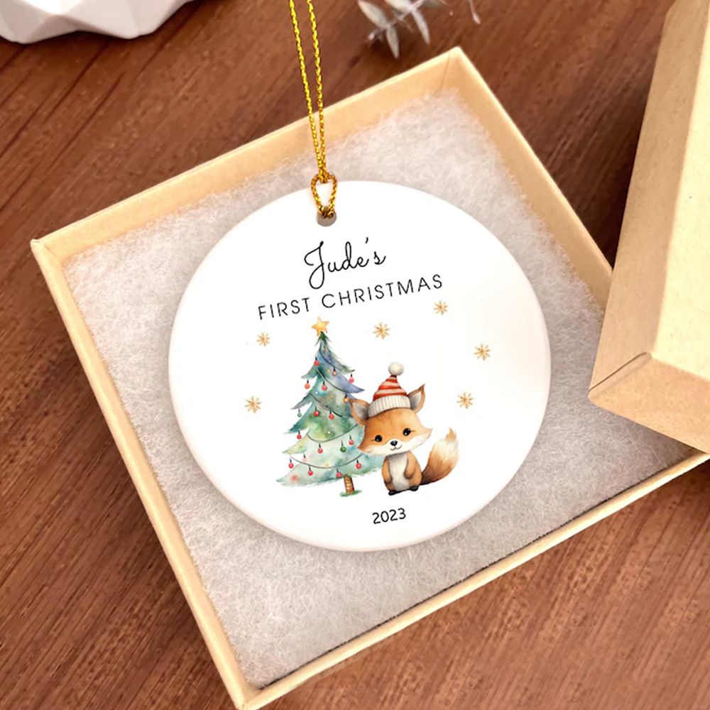 Baby's first Christmas ornament | Personalized Christmas gift | Ornament for baby | 2024 Christmas keepsake | Christmas gift for baby