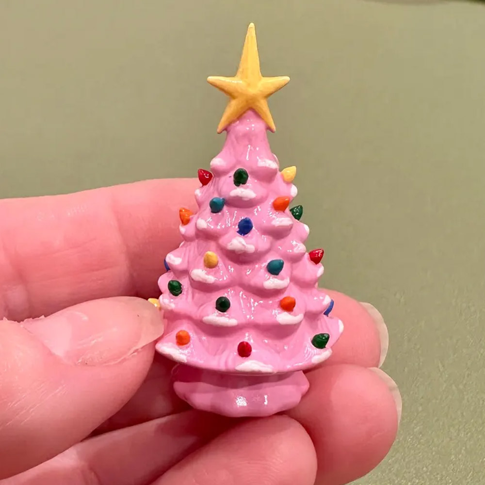 Miniature Vintage “Ceramic” Christmas Tree