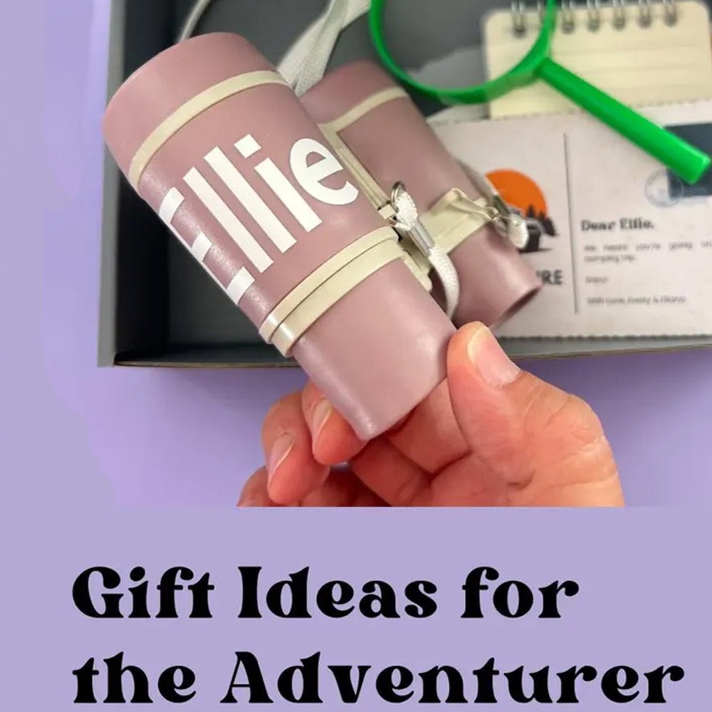 Custom Binoculars for Kids, Open Ended Toy Independent Learning, Personalized Binocular for Toddler, Adventure Kit, Nature Activity