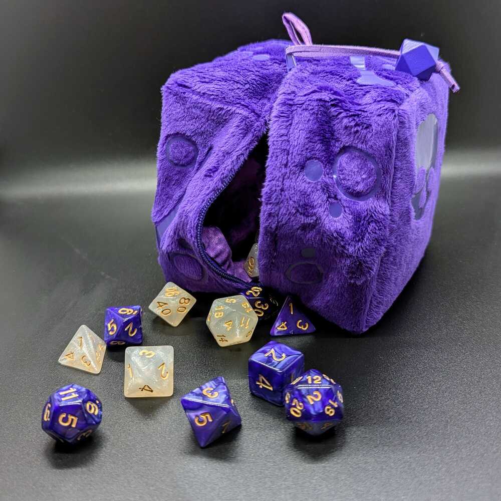 Gelatinous Cube Plush Dice Bag, DND Dice Bag, Dice Holder, Dice Storage, DND Gift, RPG Gift
