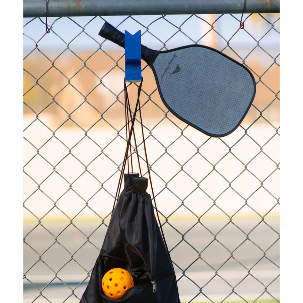 Personalized Pickleball Racket Holder & Bag Hook: Customizable, Sturdy, UV-Resistant, Easy Fence Hanger