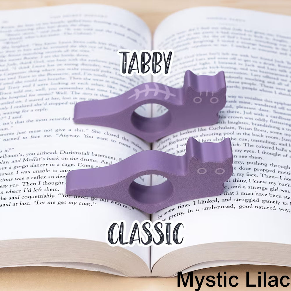 Custom Cat Thumb Book Page Holder, Black Cat, Gift For Bookworms, Book Club Gifts, Book Accessory
