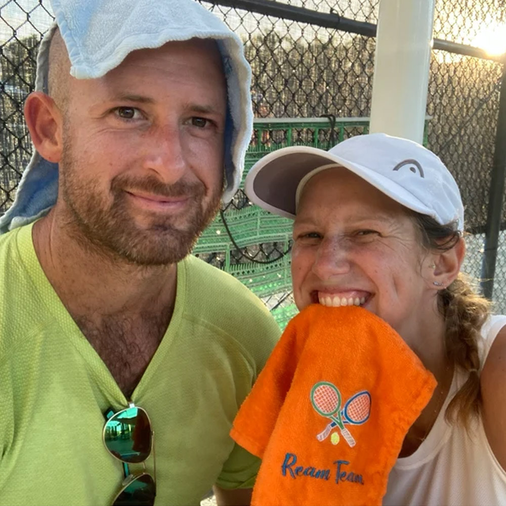Tennis Towels Personalized and Available in Several Colors, Tennis Pattern Sports Towel, Gift for Friends/Family Who Love Tennis