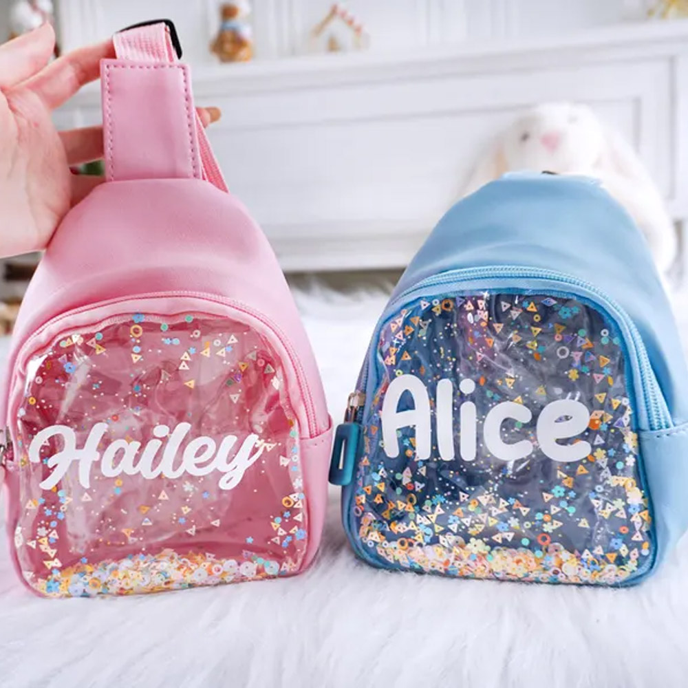 Personalized Kids Funny Pack, Sling Purse, Cross Body Mini Bag for Toddlers, Birthday Gifts for Girls, Girls Gifts Age 1 2 3 4 5 6 7 8, Kids Gift
