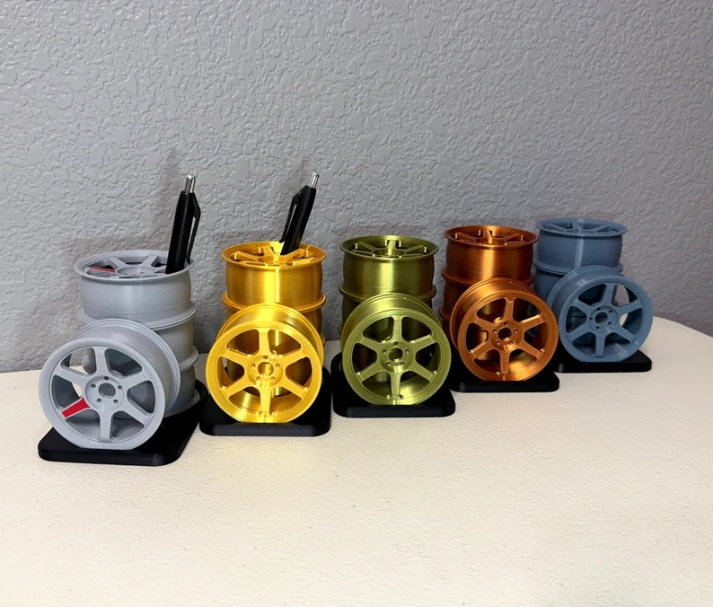 Wheels Pencil Holder, Car Guy Accessories, Car Gifts, JDM Desk Organizer, Automotive Accessories, Automotive Gifts