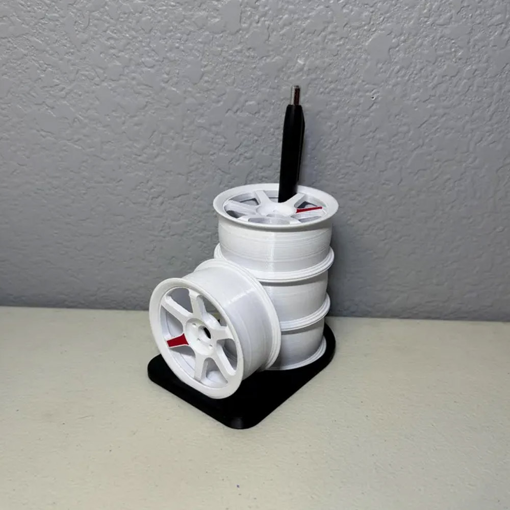 Wheels Pencil Holder, Car Guy Accessories, Car Gifts, JDM Desk Organizer, Automotive Accessories, Automotive Gifts