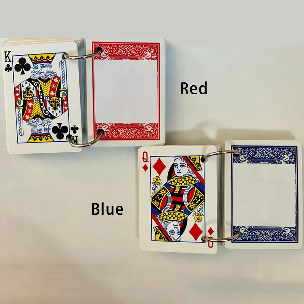 Customized Gift for Boyfriend/Girlfriend, Personalized Blank Playing Cards Gift Card Book, Anniversary Long Distance Relationship Gifts for Women Men
