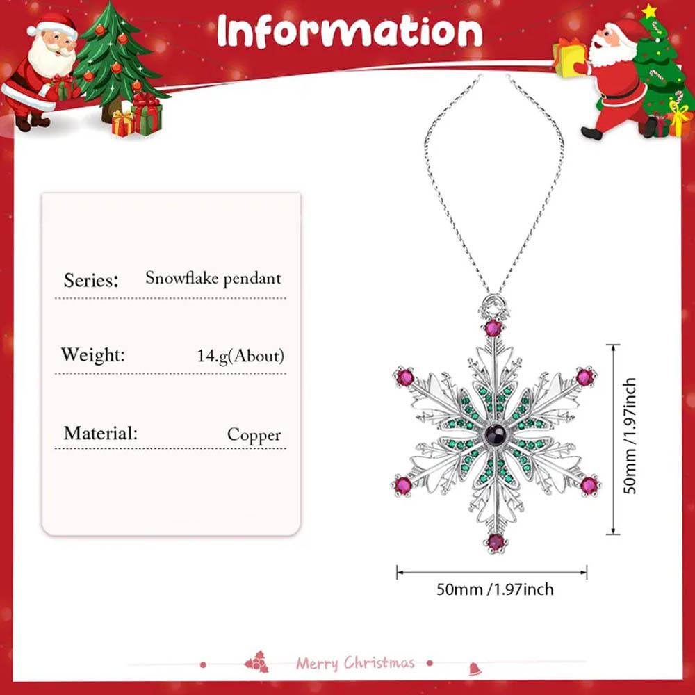 Personalized Christmas Projection Hanging Ornament, Family Photo Ornaments, Snowflake Decoration, Family Memorial Christmas Ornament
