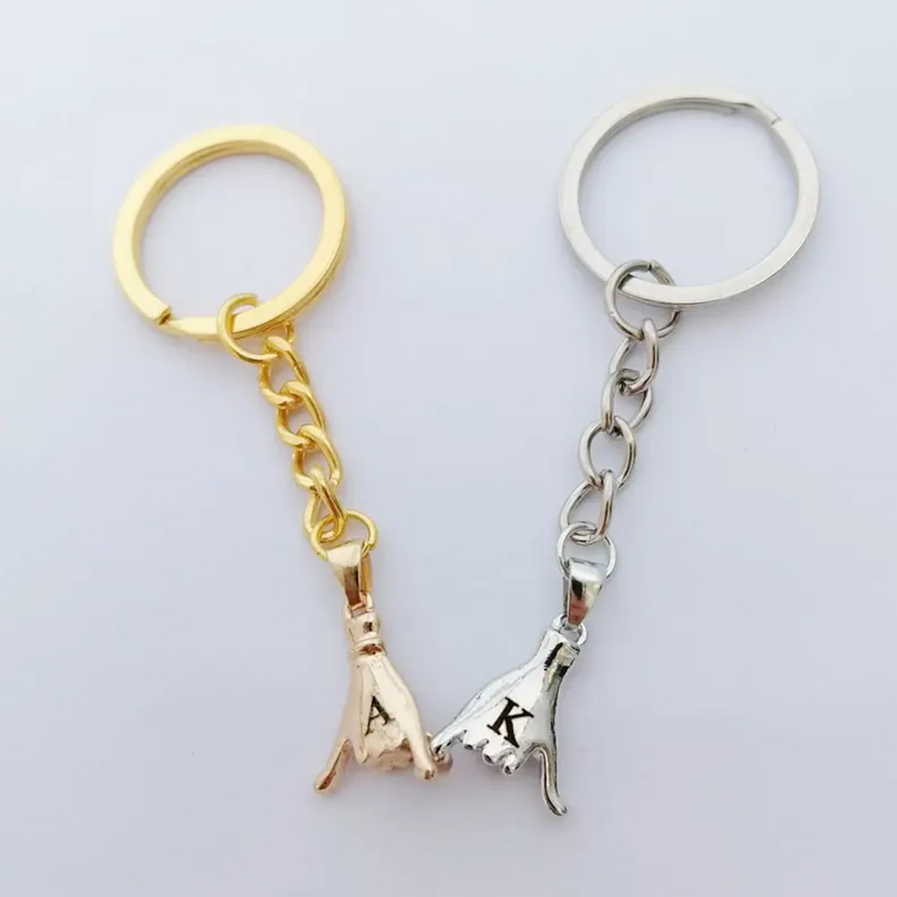 Personalized Matching Pinky Promise Keychain for Couples,Best Friend Long Distance Relationship Gift,Cool Anniversary/Valentine Day Gift for Women Men