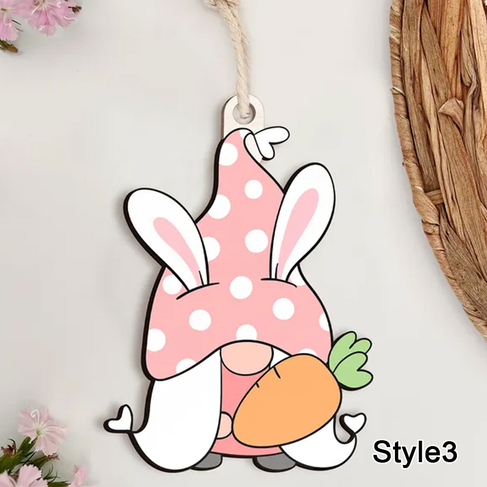 Personalized Easter Basket Tag, Kids Easter Basket, Gnome Easter Bunny Customized, Personalized Tag