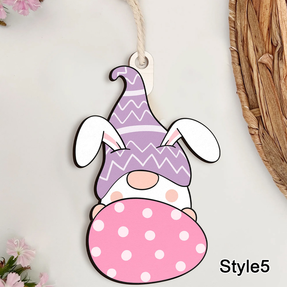 Personalized Easter Basket Tag, Kids Easter Basket, Gnome Easter Bunny Customized, Personalized Tag