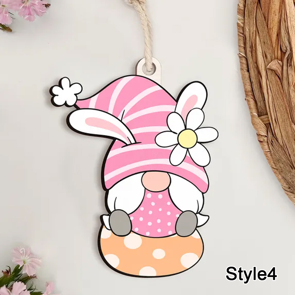 Personalized Easter Basket Tag, Kids Easter Basket, Gnome Easter Bunny Customized, Personalized Tag