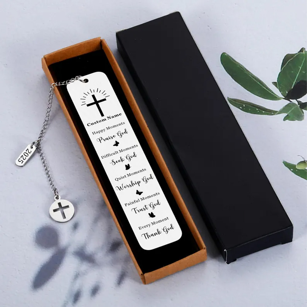 Custom Baptism Bookmark Gifts for Men Women Personalized Christian Gifts for Girl Boy 2025 First Communion Gifts for Kids Confirmation Gift