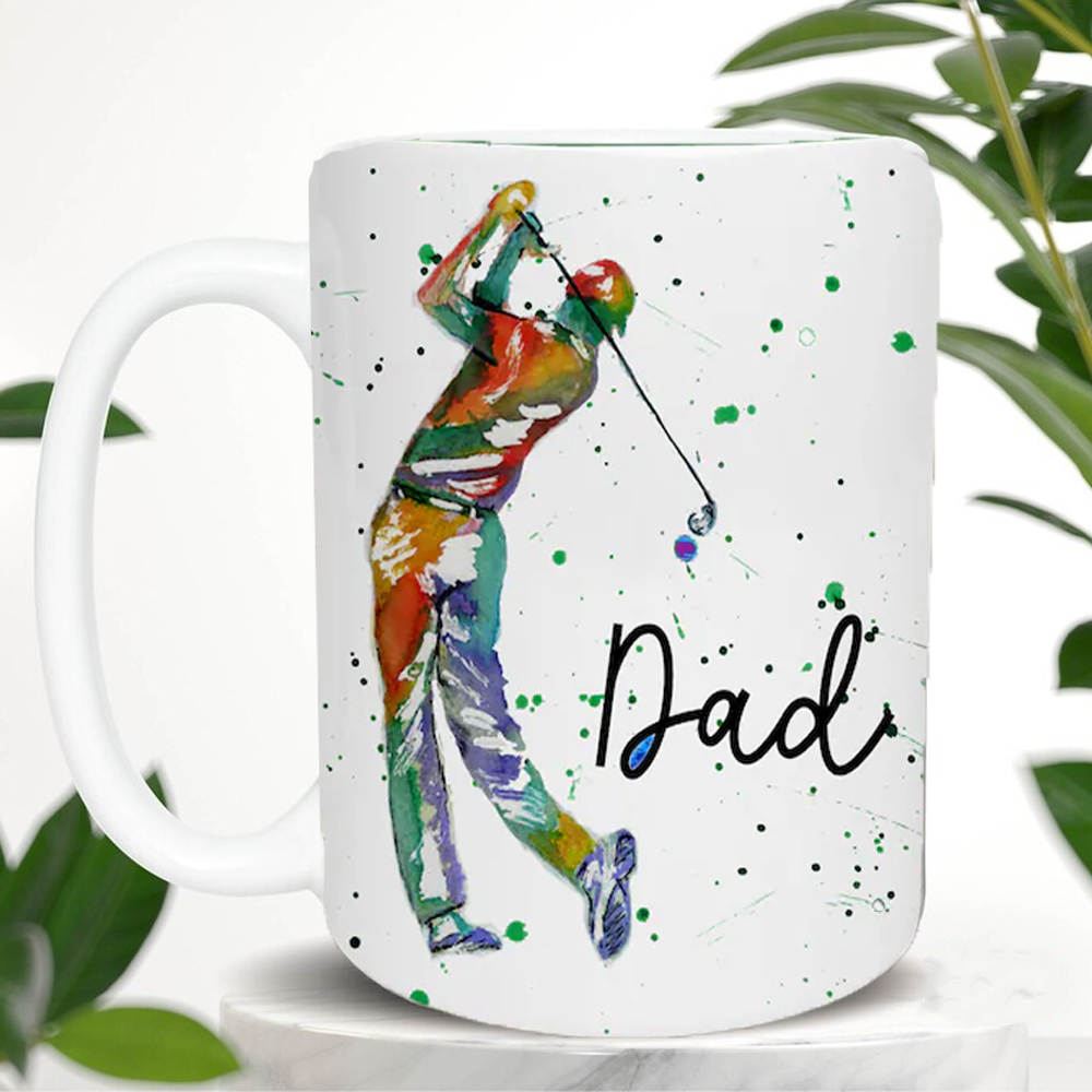 Personalized Custom Golfer Coffee Mug, Golfer Gift, Golf Coffee Cup for Golf Fans Great Gift for Golfers, Dad by Par