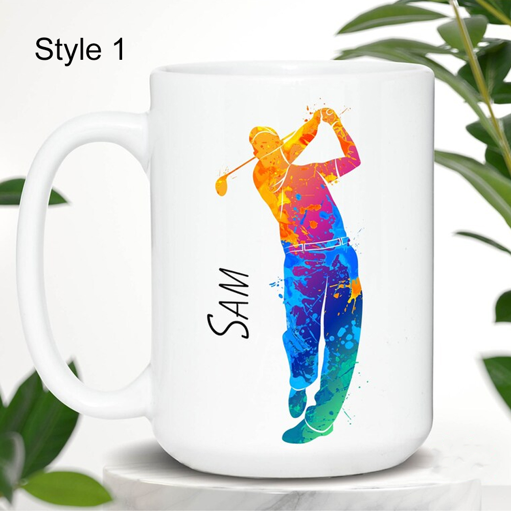 Personalized Custom Golfer Coffee Mug, Golfer Gift, Golf Coffee Cup for Golf Fans Great Gift for Golfers, Dad by Par